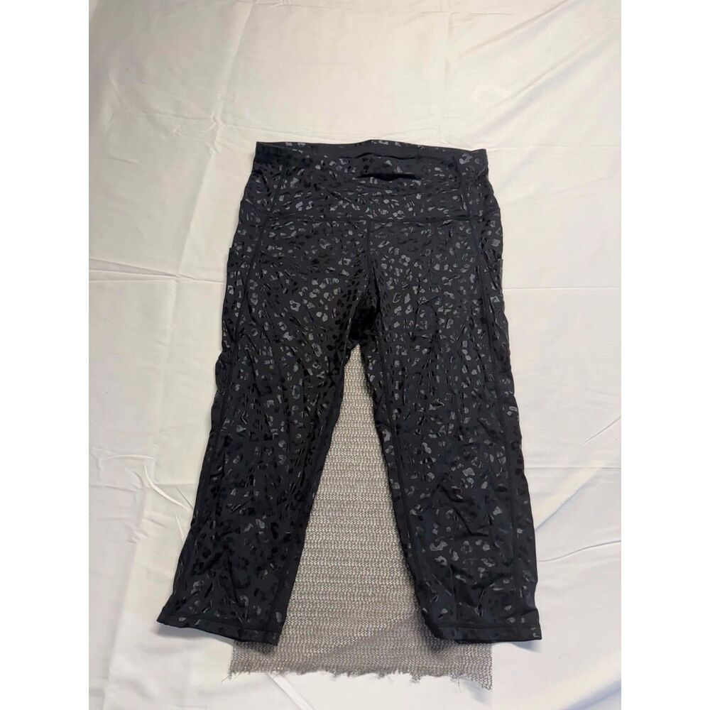 Unbranded Size XL women's leggings black leopard print